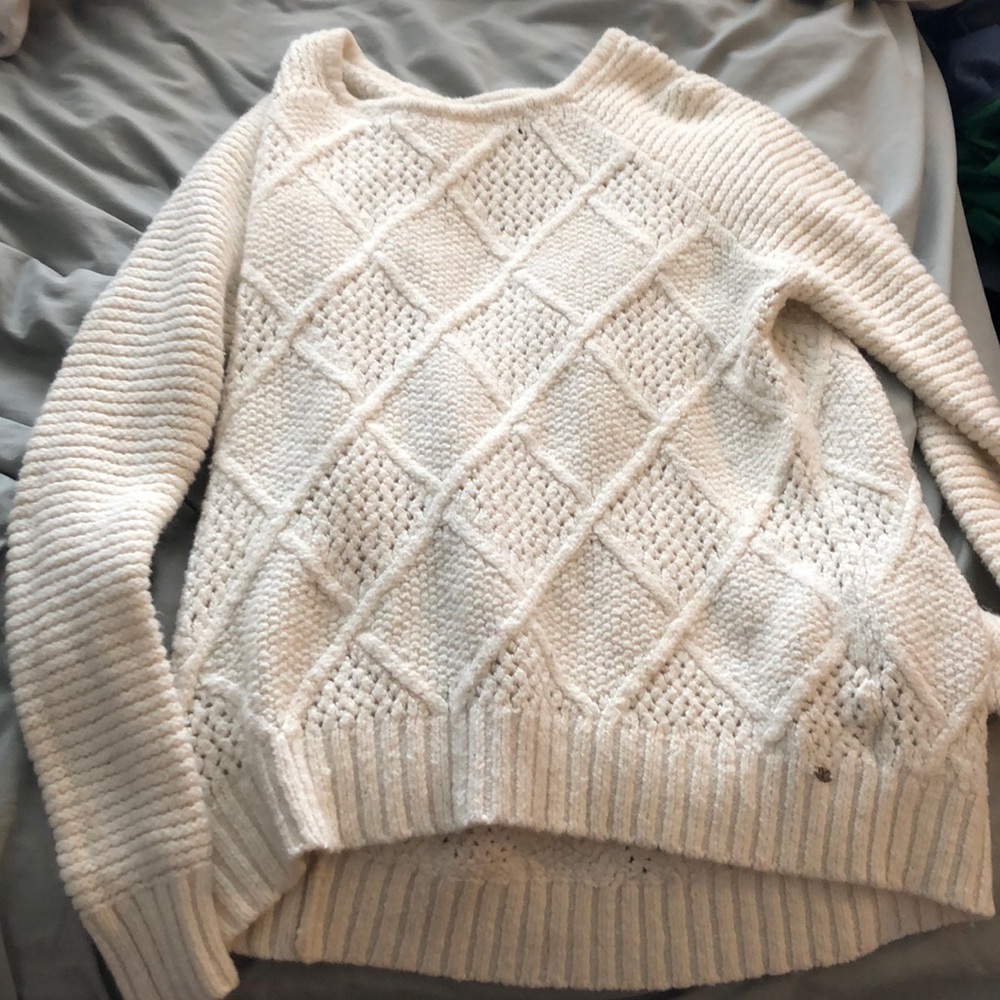 Cream colored thick sweater